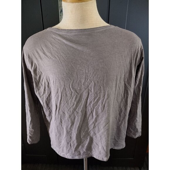 Lululemon gray long sleeved work out tshirt top size Large - Picture 1 of 3